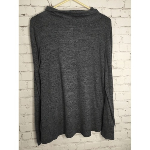 Anthropologie Lazy Sundays Tunic Women's Size L Sweater Heater Gray Cowl Neck - Picture 12 of 12